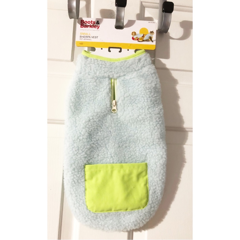 Boots & Barkley Sherpa Pet Vest, NEW, Small - Picture 3 of 5